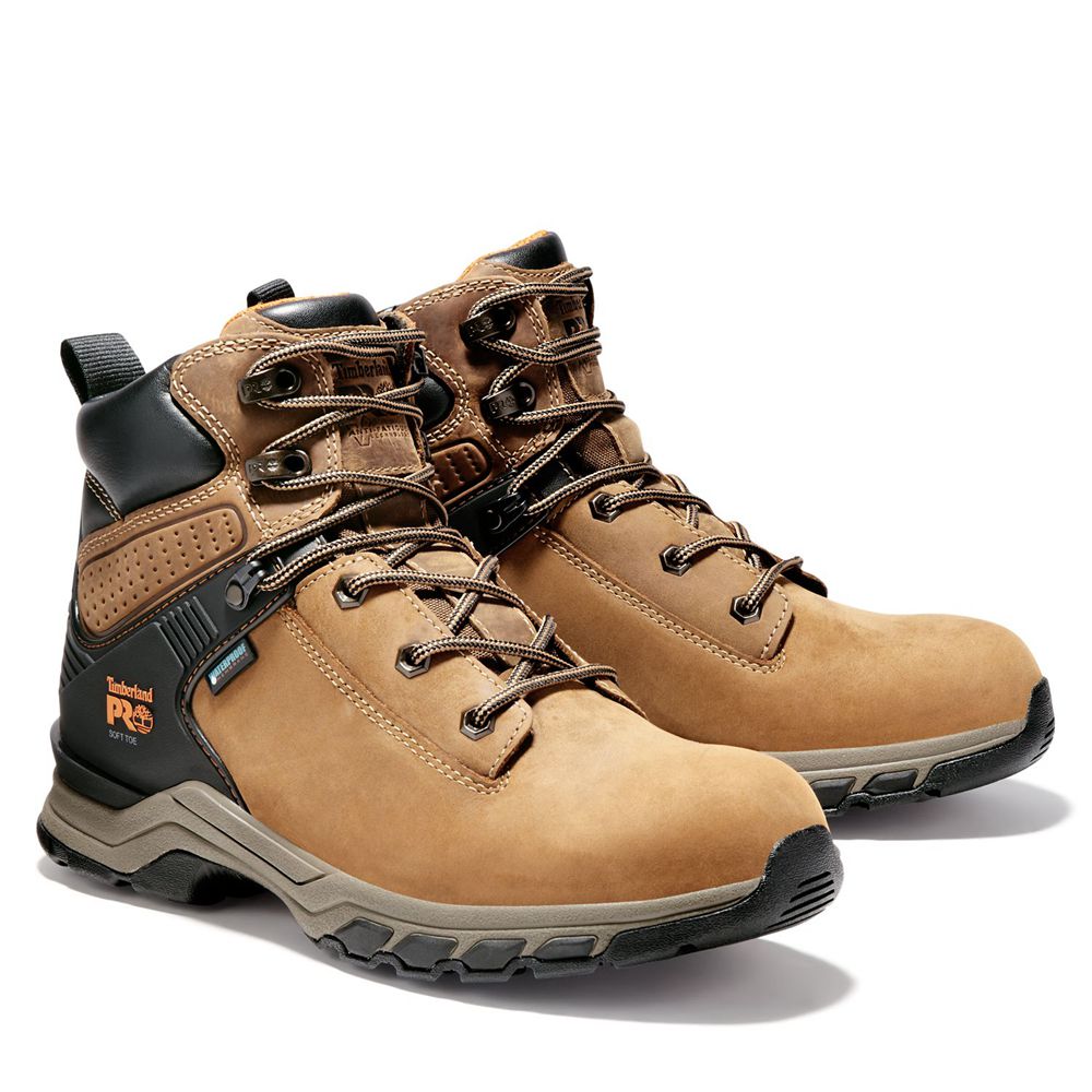 Botas de Trabajo Timberland Hombre Pro® Hypercharge 6\" Soft Toe Marrones/Negras - Chile PRT-079825